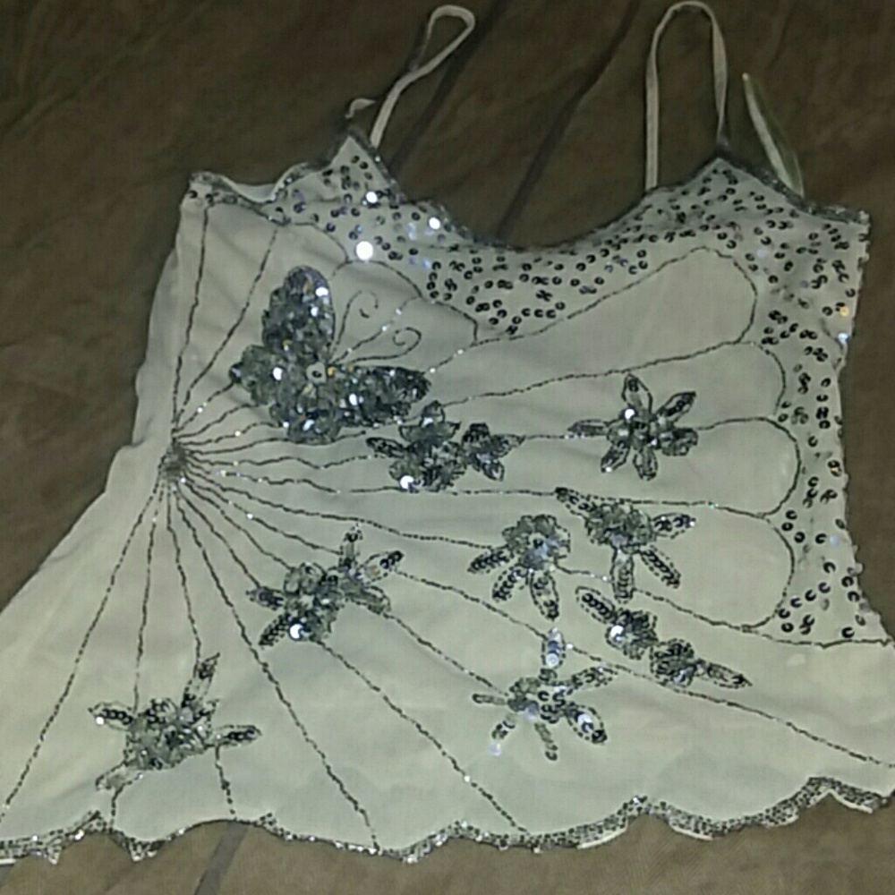 Sequined tank